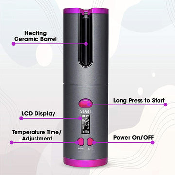 Lenoxx Cordless Automatic Hair Curler - AHC009